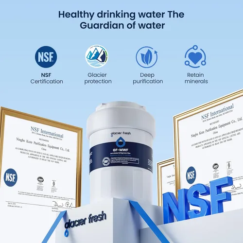 Miniatura 7 de GLACIER FRESH - Reemplazo para filtros de agua de refrigerador MWF, SmartWater MWFP, MWFA, GWF, HDX FMG-1, WFC1201, RWF1060, 197D6321P006, Kenmore