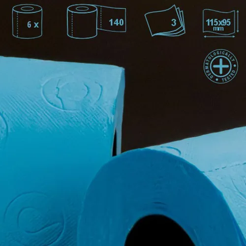 Miniatura 3 de Renova - Papel higiénico de colores perfumado, Azul