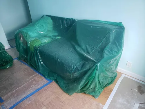 Miniatura 8 de Skywin Funda para muebles para mudanzas, 101 x 75 x 50 pulgadas, funda de plástico grande para muebles, fundas de muebles para almacenamiento