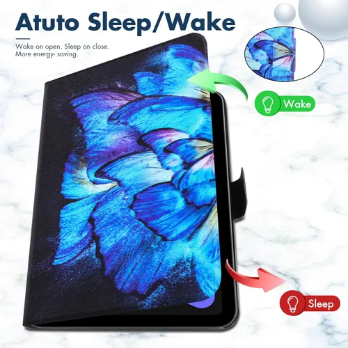 Miniatura 2 de Dteck Funda delgada para Apple iPad mini de 8.3 pulgadas (A17 Pro), Mini (6ª generación) de 8.3 pulgadas con función de encendido automático