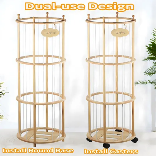 Miniatura 7 de Almacenamiento de Zoológico de Animales de Peluche Extra Grande Soporte de Madera para Animales de Peluche Organizador de Juguetes Suaves Jaula