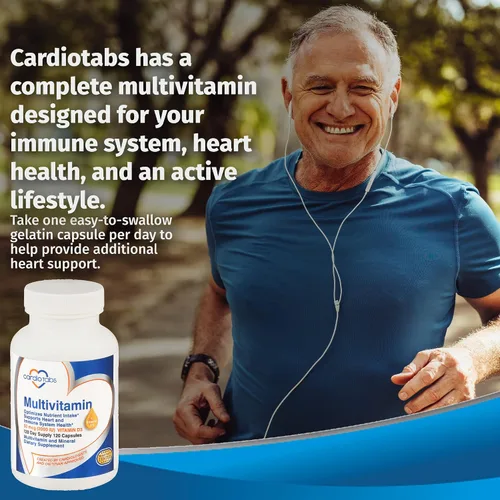 Miniatura 7 de Multivitamínico - Suplementos para el corazón y la inmunidad para hombres y mujeres, multivitamínico para hombres y mujeres, con minerales complejo