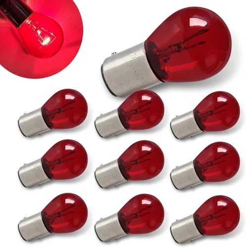 Miniatura 7 de 10 piezas de bombilla 1157, bombilla doble de luz de freno trasera alta y baja, bombillas P21/5W S25 2057 2357 7528 BAY15D, luces de estacionamiento