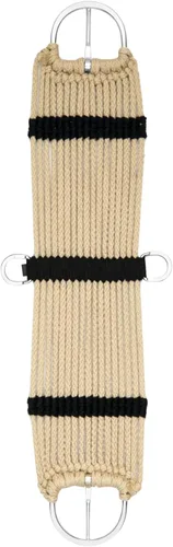 Weaver Leather Rayon 17 hebras de cincha, 32 pulgadas, color blanco Bronceado/Negro