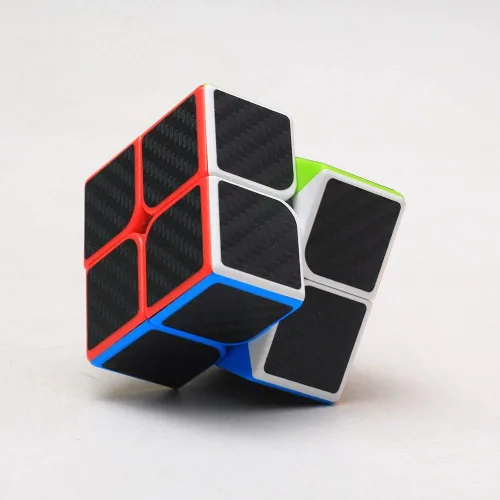 Miniatura 3 de CFMOUR Juego de cubos de velocidad original, 2x2, 3x3, 4x4, 5x5, cubo de fibra de carbono, paquete para niños, cubo original liso