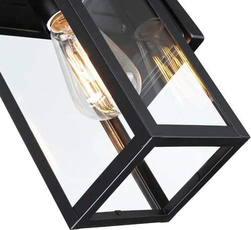 Miniatura 7 de WISBEAM Luz negra para porche al aire libre del anochecer al amanecer, aplique de pared para exteriores de 14 pulgadas, base E26 de 60 W máximo