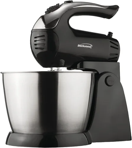 Brentwood SM-1153 Batidora de pie, 5 velocidades + turbo, negro