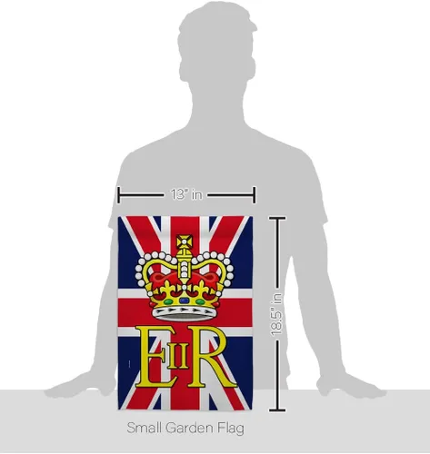 Miniatura 2 de Bandera de jardín Elizabeth Reginal II – Juego de colgador para buzón de correo Sweet Life Sympathy Remembrance Memorial Bereavement Love Support