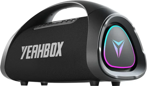 YEAHBOX Sonic Boom MAX 300W Max Altavoz Bluetooth Grande Portátil con Sonido Fuerte, Bajo Masivo, Altavoz Impermeable IPX66 para Fiestas con