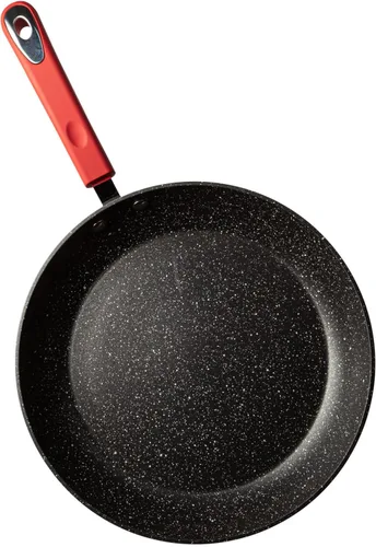 Miniatura 12 de Millvado Sartén antiadherente, sartén pequeña de 8 pulgadas con revestimiento antiadherente de granito más saludable, sartén para huevos de Rojo