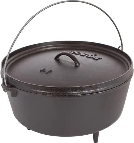 Miniatura 6 de Lodge Horno holandés de hierro fundido precurado de 5 cuartos de galón con tapa - Asas duales - Uso en el horno, en la estufa, en la parrilla