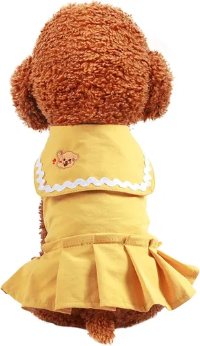 Miniatura 5 de Ropa para perros pequeños, vestidos de perro para niña, lindo vestido de princesa con lazo, ropa para mascotas, vacaciones, invierno, trajes
