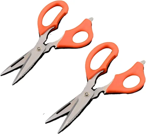 Edward Tools CleanCut - Tijeras multiusos de 9 pulgadas, tijeras de cocina de acero inoxidable para aves, carne, hierbas, utilidad, aptas para