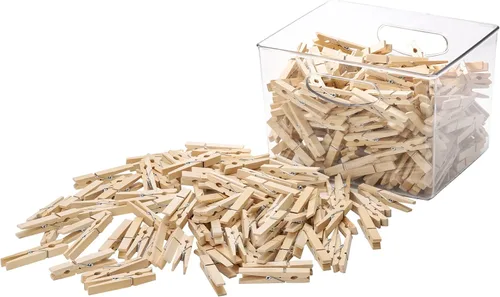Miniatura 4 de 100 pinzas de madera para ropa de 3 pulgadas, clips de madera resistentes para colgar ropa, fotos al aire libre