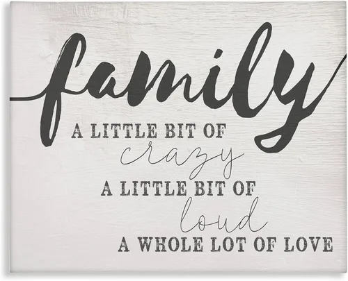 Miniatura 8 de Family Crazy Loud Love Design' Arte de placa de pared Stupell Industries 15 x 10 pulgadas, fácil de colgar y resistente, fabricado en Estados