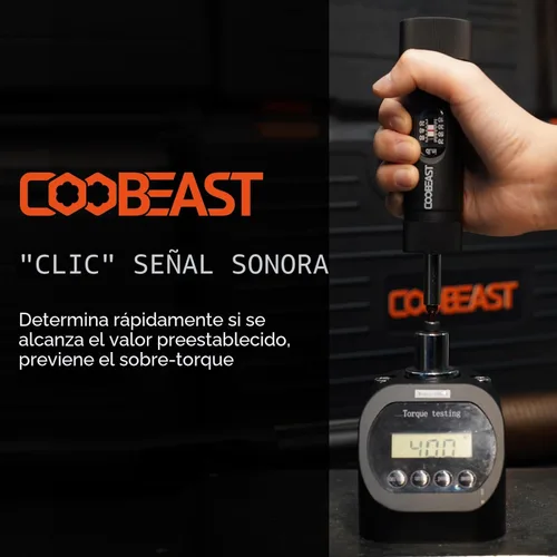 Miniatura 4 de coobeast 13 destornilladores de torque preestablecidos con puntas S2, juego de destornilladores de llave de torque de 1/4" para mantenimiento