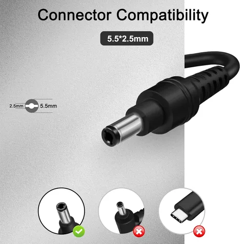 Miniatura 2 de Cargador de 120 W 6.32 A compatible con Intel Nuc 10 11 12 13 14 Pro Kit Mini PC LG 17U70N 15U70P FSP120-ABBN2 A15-120P1A ADP-120RH B ADP-120ZB B
