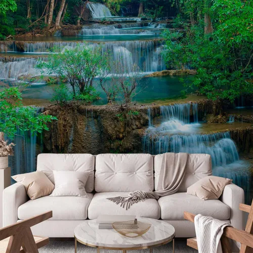 Miniatura 2 de artgeist Mural de pared premium cascada de 118 x 91 pulgadas, papel tapiz no tejido, decoración de pared de vellón, impresión fotográfica, diseño
