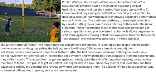 Miniatura 6 de Entrenador junior para correr en casa, entrenador de práctica de béisbol y softbol para niños de 5 a 7 años. Entrenador de bateo ligero estacionario