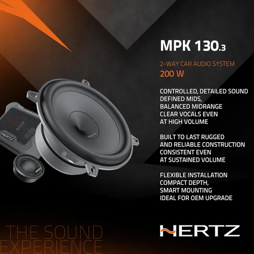 Miniatura 4 de HERTZ Mille Pro Series MPK 1303 5.25" Sistema de componentes de audio profesional bidireccional
