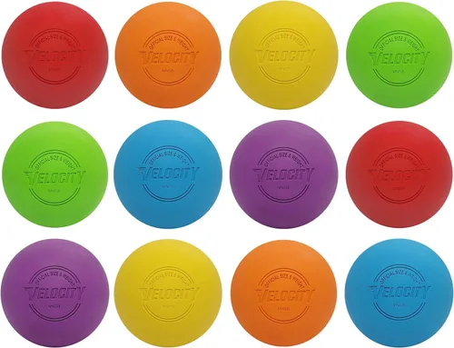 Miniatura 63 de Pelotas de lacrosse Velocity - 1, 2, 3, 6, 12, 18, 24, 36, 60 y 120 paquetes - para práctica, tamaño oficial aprobado por la NFHS y la universidad