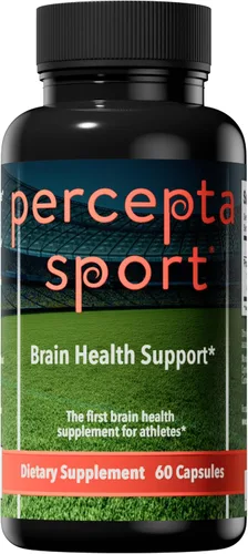 Percepta Suplemento cerebral deportivo para atletas - Suplemento natural para la salud cerebral a base de plantas - Mejora el rendimiento, la
