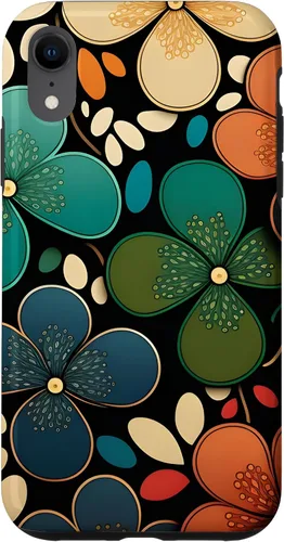 Miniatura 8 de iPhone 15 patrón floral Murakami colorido patrón caso