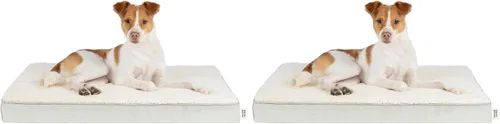 Miniatura 12 de Best Pet Supplies Casa Cama para Perros Alfombrilla para Jaula Carpa Interior Redonda Suave de Felpa para Razas Pequeñas, Medianas y Grandes - Beige