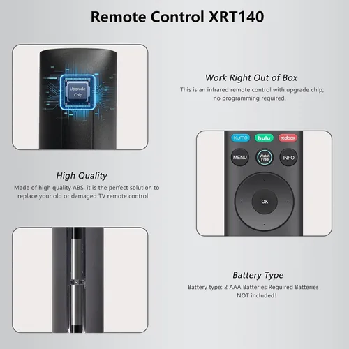 Miniatura 3 de Paquete de 2: control remoto universal MYHGRC para VIZIO Smart TV, control remoto de repuesto Vizio TV con 6 botones de acceso directo para Vizio