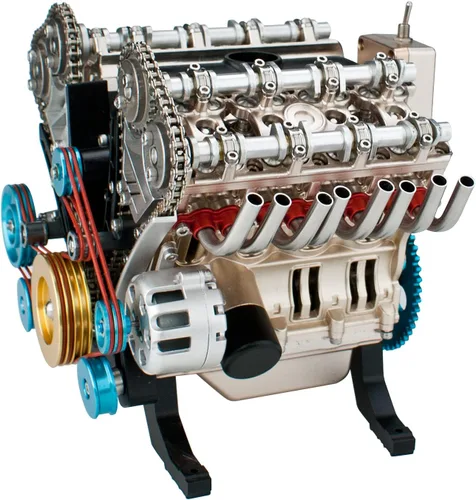 Miniatura 2 de DjuiinoStar Kit de montaje del modelo del motor del vehículo (más de 350 piezas, 3 horas de tiempo de montaje), modelo de funcionamiento del motor