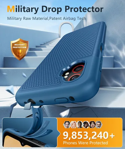 Miniatura 210 de FNTCASE Funda para iPhone 17 Pro: Fundas delgadas translúcidas de color azul claro compatibles con MagSafe, protección completa de la cámara