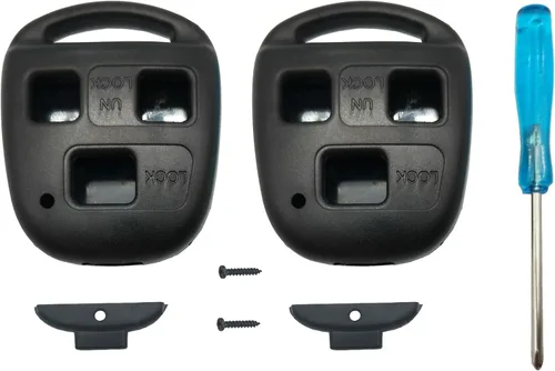 Miniatura 4 de Cubierta de llave con destornillador mejorada de reemplazo para llavero de entrada sin llave para Toyota Land Cruiser FJ Cruiser, con llave de auto
