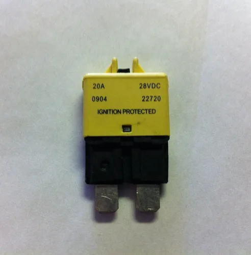 Miniatura 2 de Disyuntor de reinicio manual ATC/ATO de perfil bajo de 5 amperios de autobuses