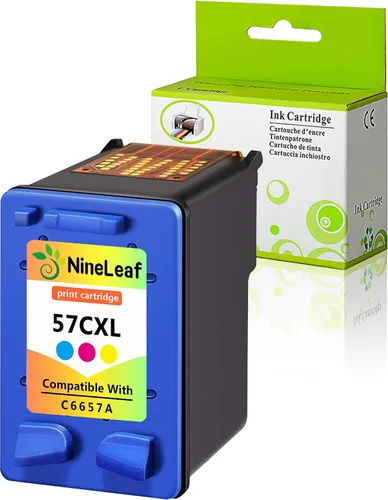 NineLeaf Cartucho de tinta tricolor 57 remanufacturado compatible con HP Deskjet 450 5150 5550 5650 5850 9650 9670 9680 F4135 F4140 F4180 Copiadora