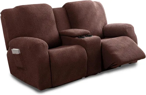 Miniatura 29 de Fundas para Sofá Reclinable Seccional Funda de Sofá para Sofá Reclinable de 3 Asientos, 5 Piezas Funda Elástica para Sofá de 3 Cojines Reclinable