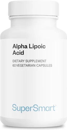 Supersmart - Ácido alfa lipoico 500 mg por día - Antioxidante universal de alta potencia - Suplemento ALA | Sin OMG y sin gluten - 60 cápsulas