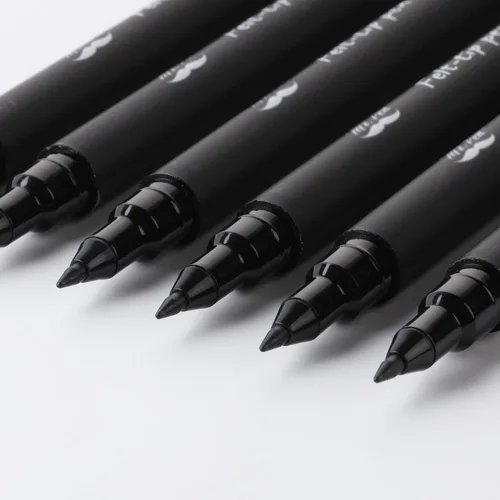 Miniatura 3 de Mr. Pen - Bolígrafos de punta de fieltro negra, punta fina, paquete de 6, secado rápido, sin manchas, bolígrafos de diario bíblico que no se
