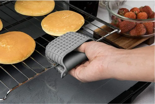 Miniatura 3 de Juego de mini guantes de horno de silicona, guantes de horno con aislamiento térmico, guantes de horno para cocinar y hornear, proteger los dedos