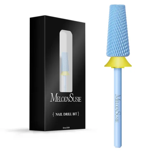 Miniatura 31 de MelodySusie Super Cut Edition Brocas para Uñas 5 en 1, Brocas Multifunción de Carburo de Tungsteno de 3/32'', Adecuadas para Manicura Pedicura