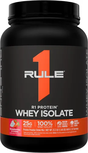 Miniatura 56 de Rule 1 R1 Proteína de suero aislada - con 25g de proteína y 6g de BCAA exclusivamente de fuentes aisladas e hidrolizadas para la recuperación