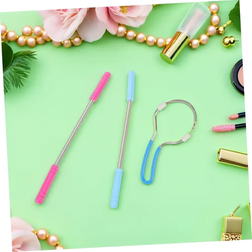 Miniatura 5 de 8 unidades de depilación facial depiladora de resorte para mujeres, herramienta de depilación manual ergonómica para barbilla, mejilla y labio