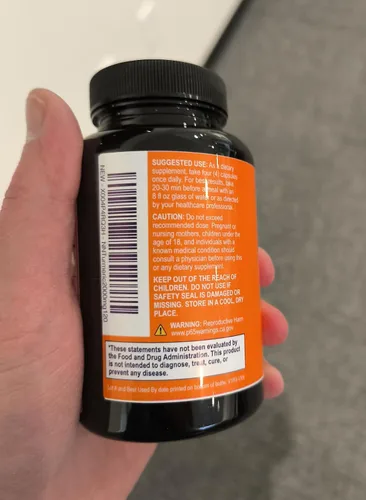 Miniatura 5 de Suplemento de curcumina de cúrcuma – 1800 mg de cúrcuma orgánica por porción – 95% de curcuminoides y extracto de pimienta negra BioPerine para una