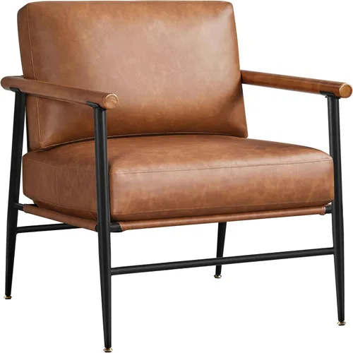 Miniatura 11 de Yaheetech Silla de Acento, Silla de Tocador Moderna, Silla de Salón de Tela Boucle con Marco de Metal, Almohada de Respaldo Mullida y Cojín