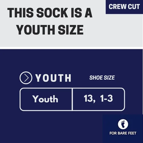 Miniatura 2 de For Bare Feet Calcetines de la NCAA para niños y niñas, unisex, Spray Zone Crew, para jóvenes