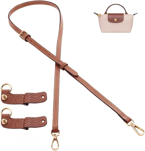 Miniatura 2 de Chispee Correa de hombro para bolsa de cuero, correas de repuesto para bolso cruzado, kit de conversión ajustable para mini bolso Longchamp
