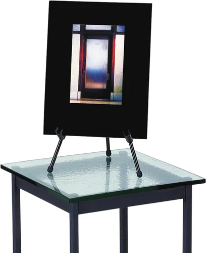 Miniatura 2 de Cuarteto mesa instantsel, 35,56 cm de alto, acero, Negro (28E)., Negro
