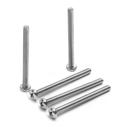 Miniatura 24 de Tornillos de máquina de jalar de perilla M4-0.028x0.197 in M4-0.028x0.197 in Tornillos de cabeza plana métrica Phillips Drive Tornillo de cabeza