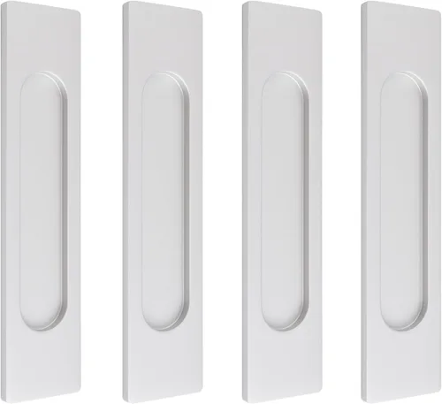 Miniatura 24 de MOROBOR Tiradores de puerta corredera ovalados autoadhesivos de 7.087 in, 2 manijas de aleación de aluminio sin perforaciones para puertas Bronce