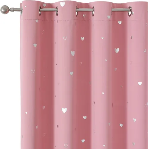 Miniatura 23 de SMILE WEAVER - Cortinas opacas azules para dormitorio de 72 pulgadas de largo, 2 paneles, diseño impreso, cortinas para oscurecer la habitación