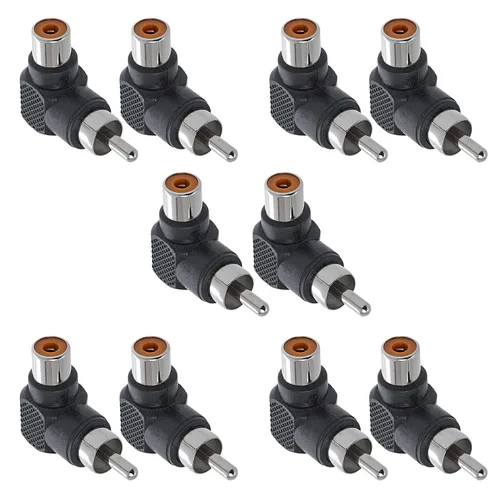 Miniatura 5 de Cmple - Adaptador de cable de audio y video RCA Convertidor de conector de componentes compuestos - RCA macho a macho de un solo enchufe a enchufe